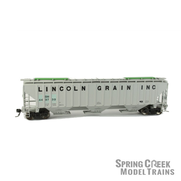 Spring Creek Exclusive HO Intermountain PS 4750 Hopper Burlington Northern ex Lincoln Grain