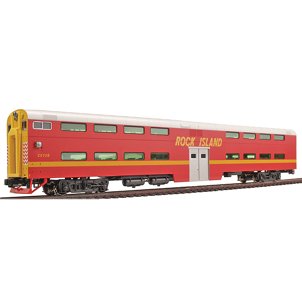 Kato HO Pullman Bi-Level Cab Coach Rock Island