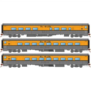 Spring Creek Exclusive HO Rapido Rio Grande Ski Train Passenger Car Set