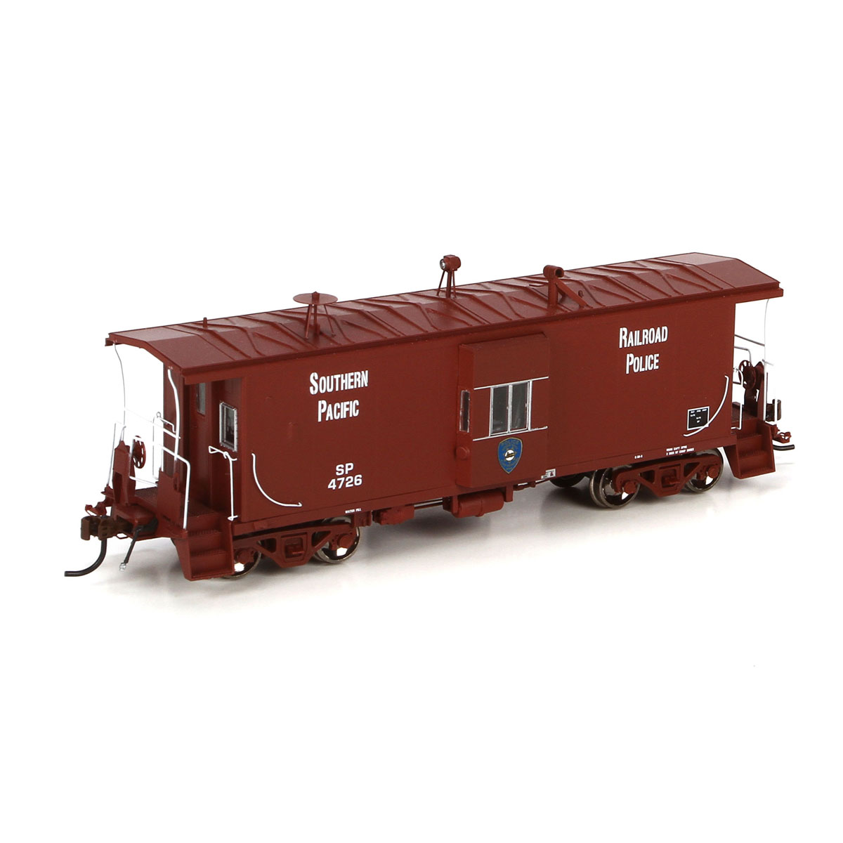 Athearn Genesis HO Bay Window C-50-9 Caboose Southern Pacific "Police, Brown" w/ Lights