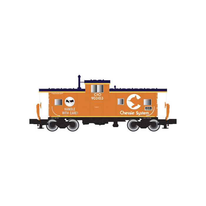 Atlas HO Wide Vision Caboose Chessie System C&O "Handle With Care"