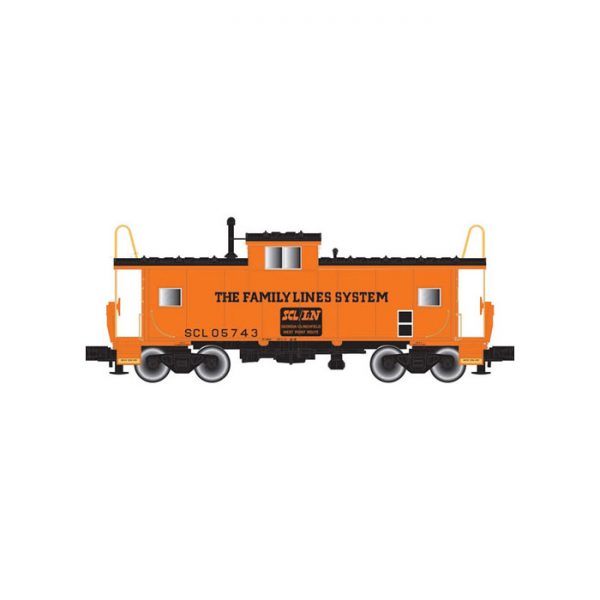 Atlas HO Wide Vision Caboose Family Lines Seaboard Coast Line