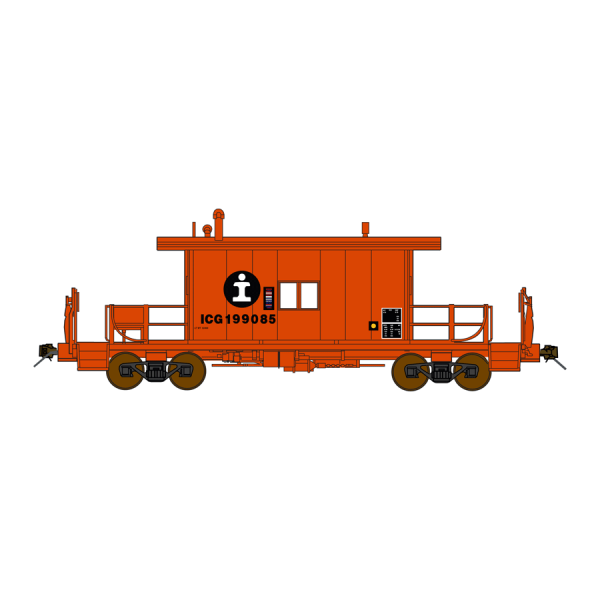 Bluford Shops N Transfer Caboose Long Roof Illinois Central Gulf