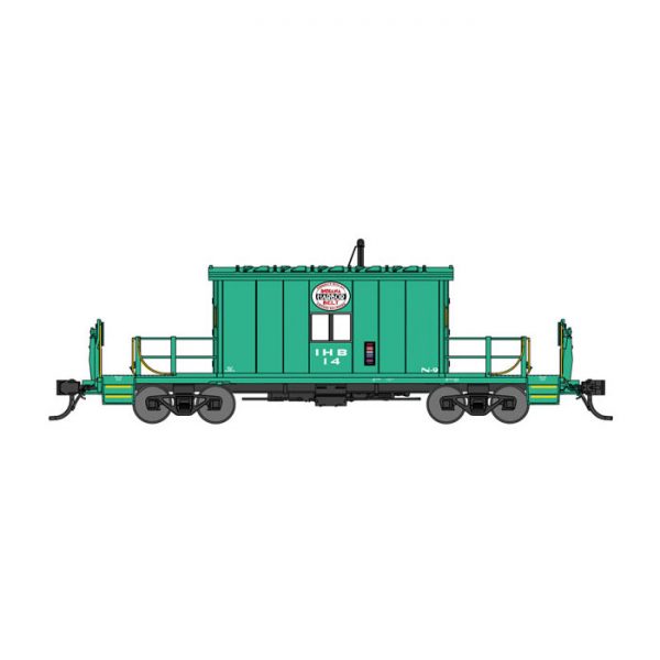 Bluford Shops HO Transfer Caboose Short Roof Indiana Harbor Belt "Green"