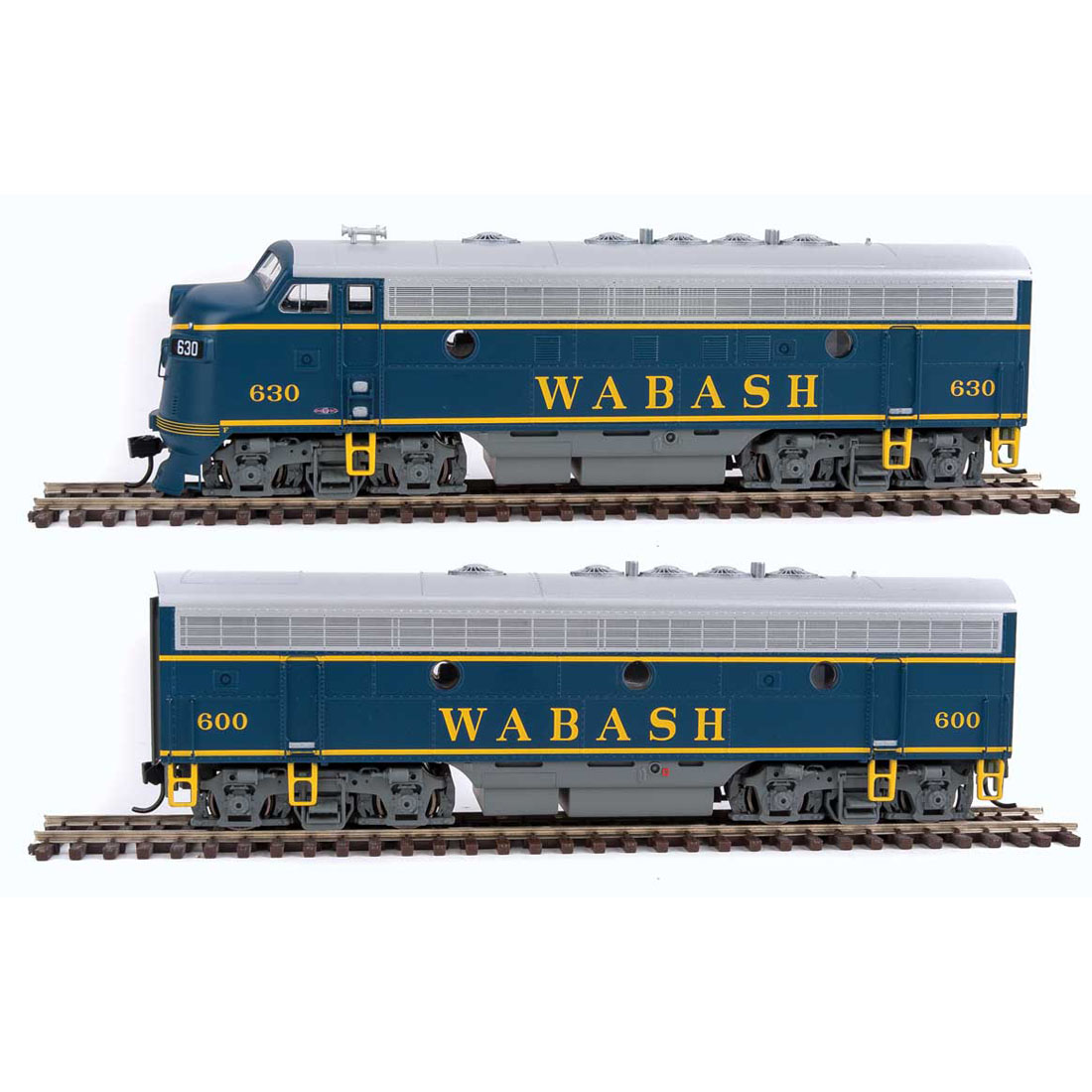 Walthers Mainline HO F7AB Set Wabash w/ DCC & Sound Spring Creek