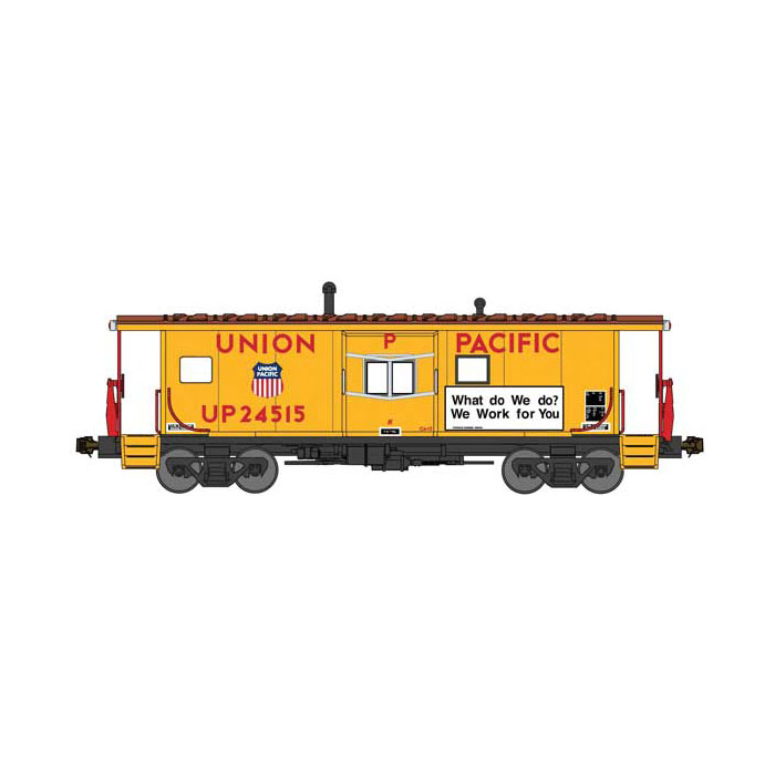 Bluford Shops N International Car Company Bay Window Caboose Union Pacific