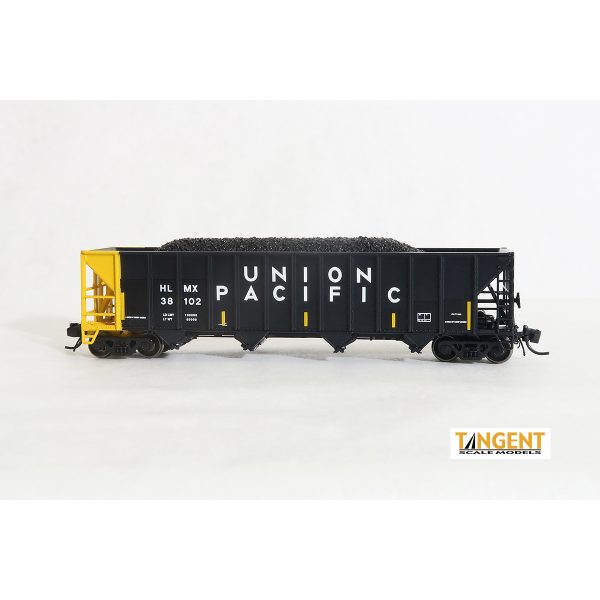 Tangent N Bethlehem Steel 3600cf Quad Hoppers Helm Leasing HLMX "Scheme 24, ex UP H-100-17"