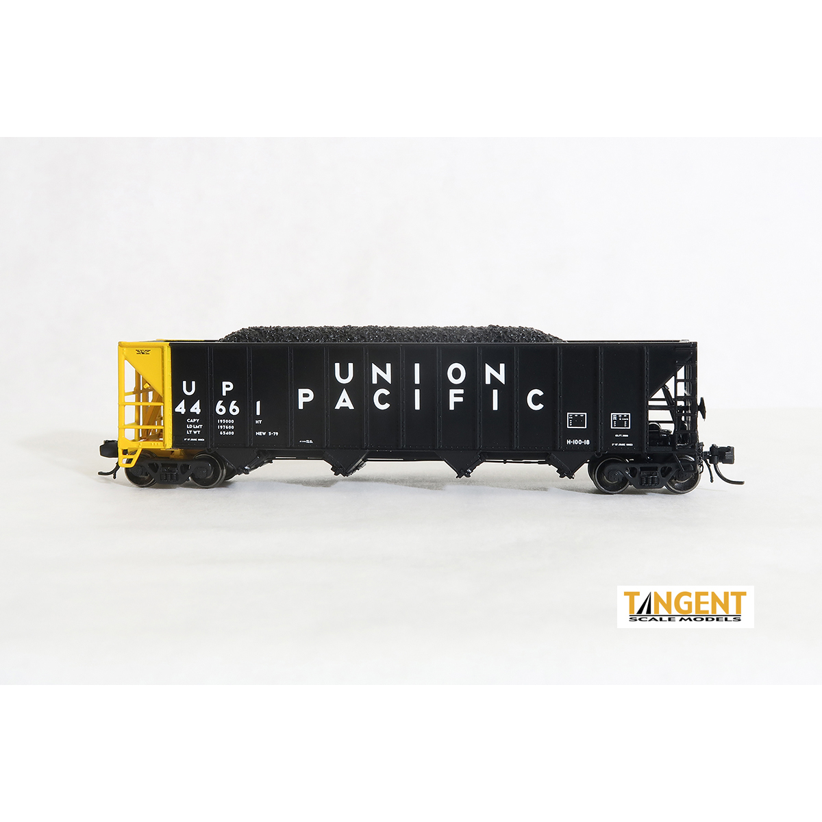 Tangent N Bethlehem Steel 3600cf Quad Hoppers Union Pacific "Scheme 11, Original H-100-18"