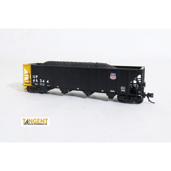 Tangent N Bethlehem Steel 3600cf Quad Hoppers Union Pacific "Scheme 18, 1997 H-100-19 Black V4"