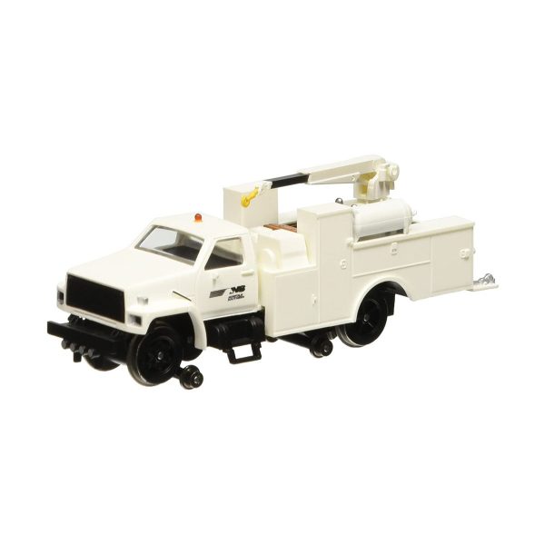 Bachmann HO Hi-Rail Equipment Truck with Crane Norfolk Southern w/ DCC