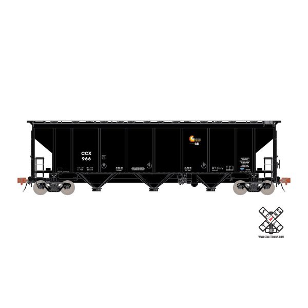 Scale Trains N Rivet Counter Thrall 4727 Carbon Black Covered Hopper Columbian Chemicals “Logo, CCX”
