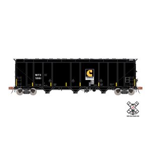 Scale Trains N Rivet Counter Thrall 5750 1970s Version Carbon Black Covered Hopper Witco “Continex Logo, WITX”