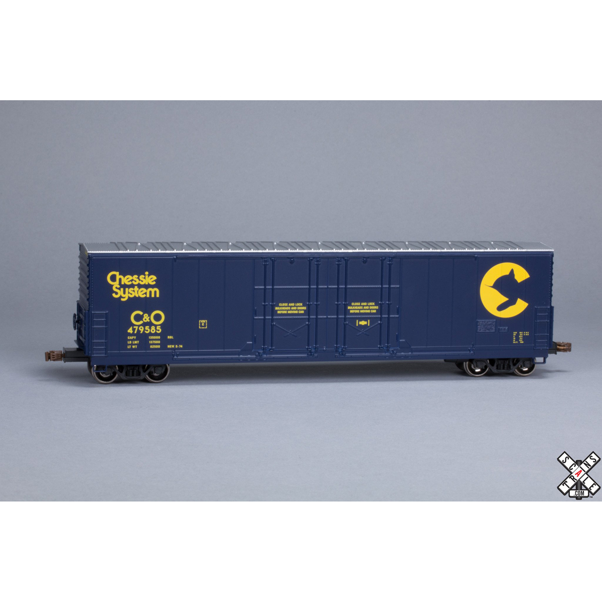 Scale Trains HO Kit Classic Evans 5100 RBL 8' DoublePlugDoor Boxcar Chessie System "C&O
