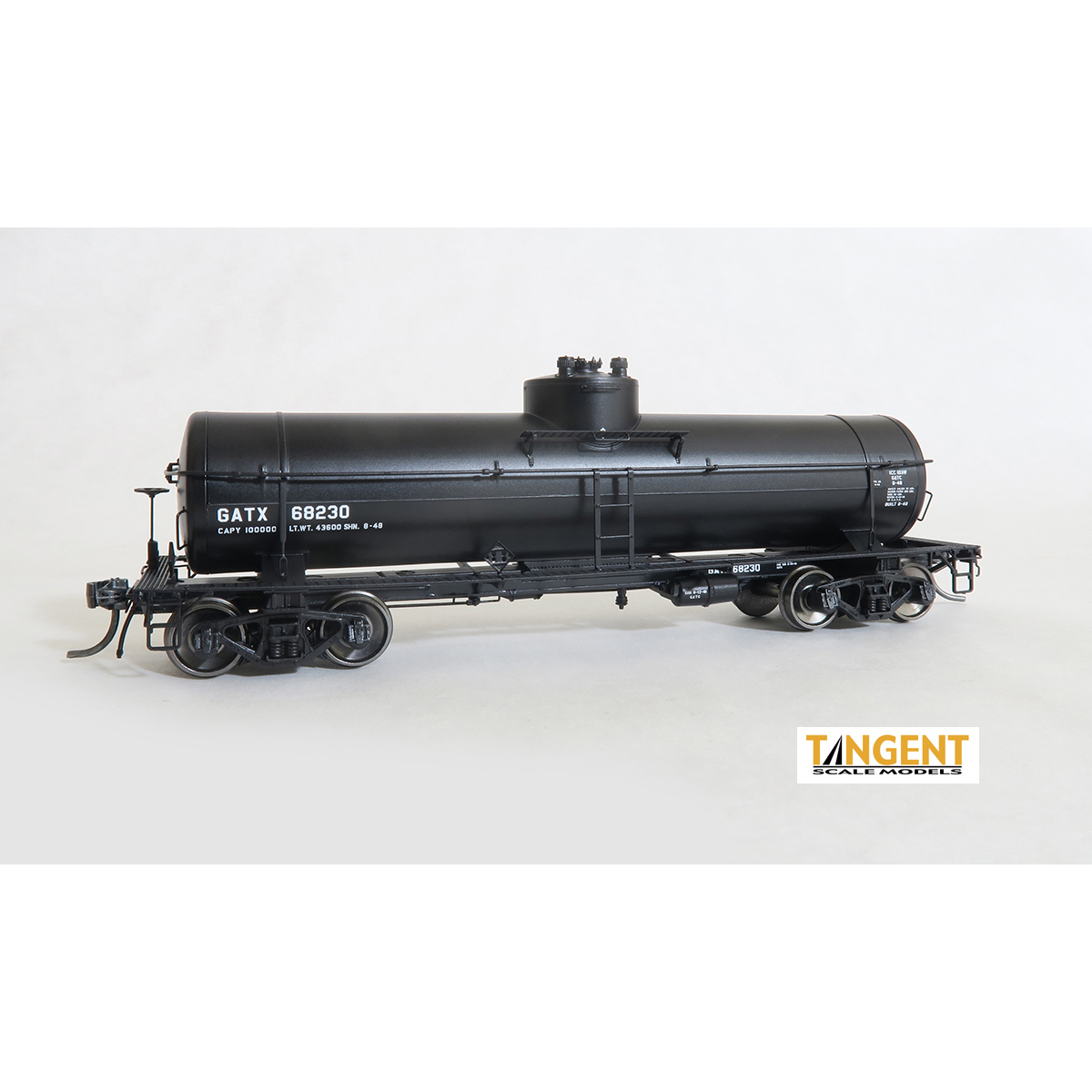 Tangent HO GATC 8,000 Gal. Welded Tank Car, 1948-Design GATX