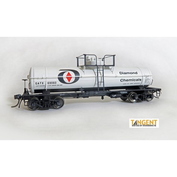Tangent HO GATC 8,000 Gal. Welded Tank Car, 1952-Design Diamond Chemicals