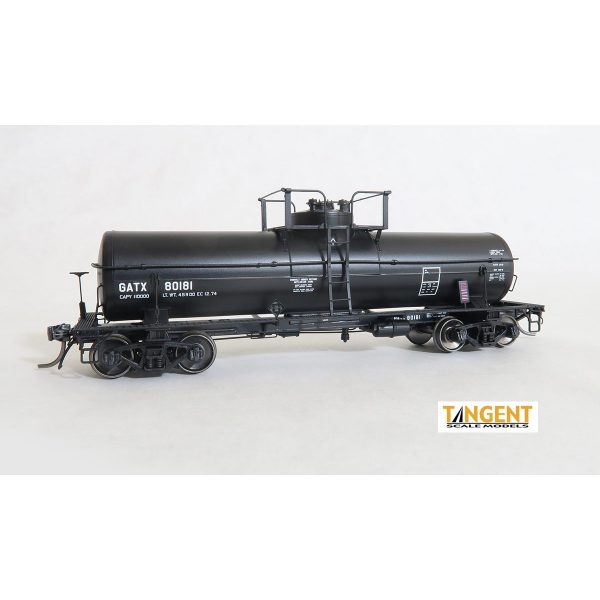 Tangent HO GATC 8,000 Gal. Welded Tank Car, 1957-Design GATX "Lease 12-1974+"