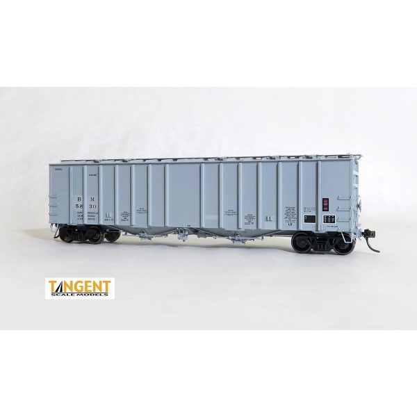 Tangent HO GA 4180 Airslide Covered Hopper Boston & Maine "ex GACX, Gray"