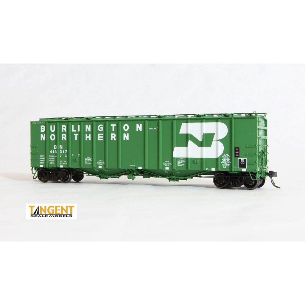 Tangent HO GA 4180 Airslide Covered Hopper Burlington Northern Spring