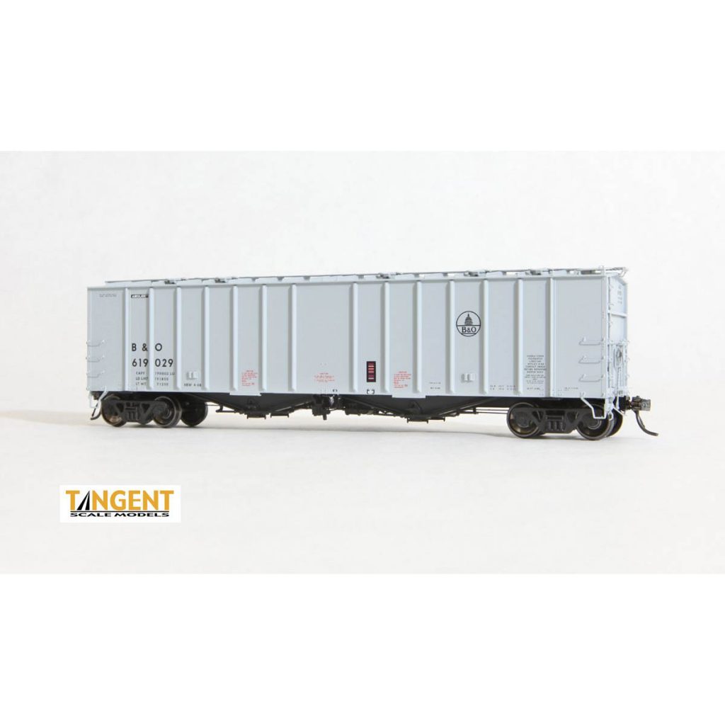 Tangent HO GA 4180 Airslide Covered Hopper Baltimore & Ohio Spring Creek Model Trains