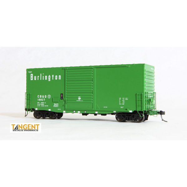 Tangent HO PS-1 40' Mini-Hy Cube Boxcar Chicago Burlington & Quincy "Havelock Repaint"