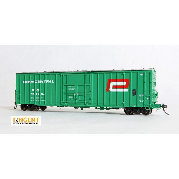 Tangent HO PRR X58 50' Boxcar Penn Central "Red and White Logo"