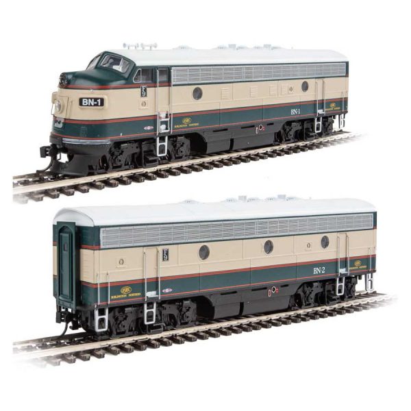 Walthers Mainline HO F7A-B Set Burlington Northern "Executive" w/ DCC & Sound