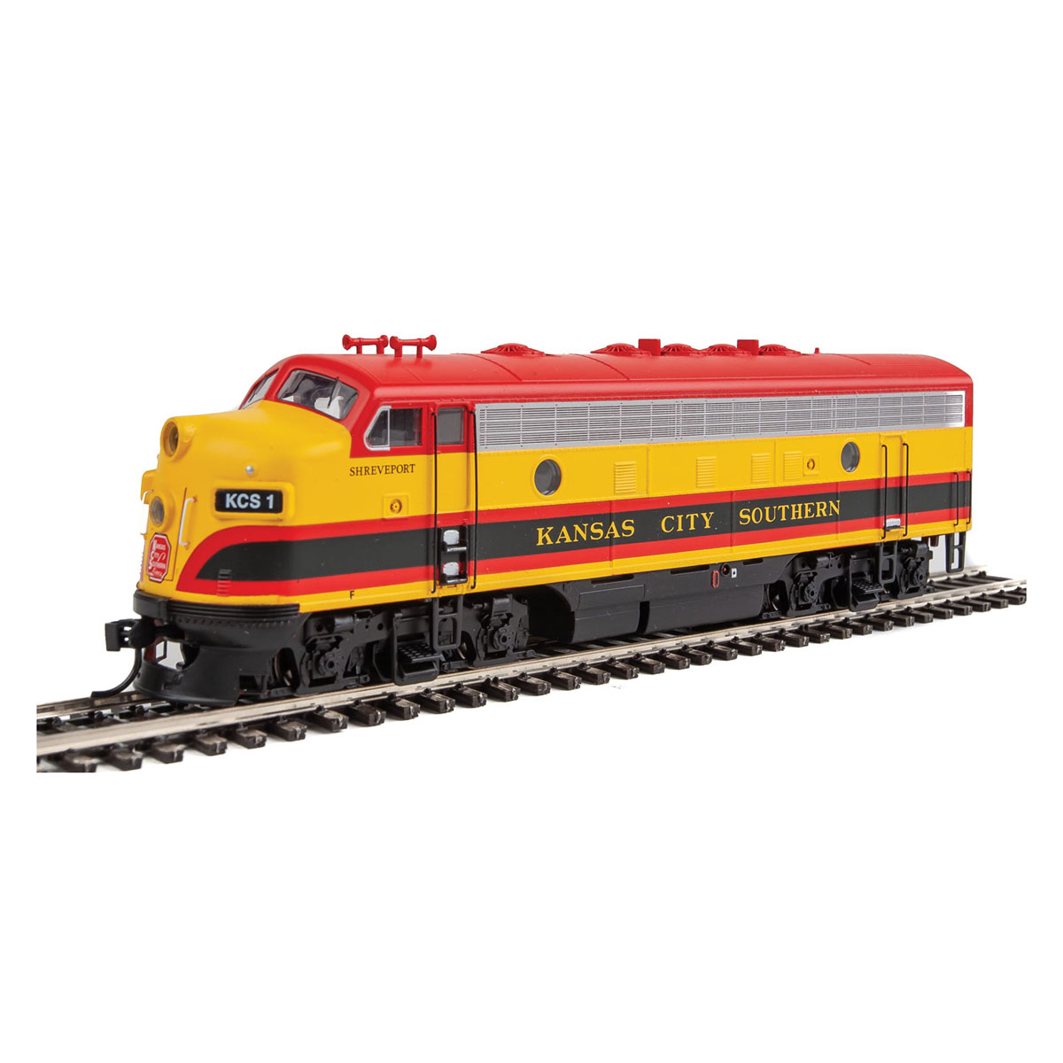 Walthers Mainline HO F7A Set Kansas City Southern "Southern Belle" w
