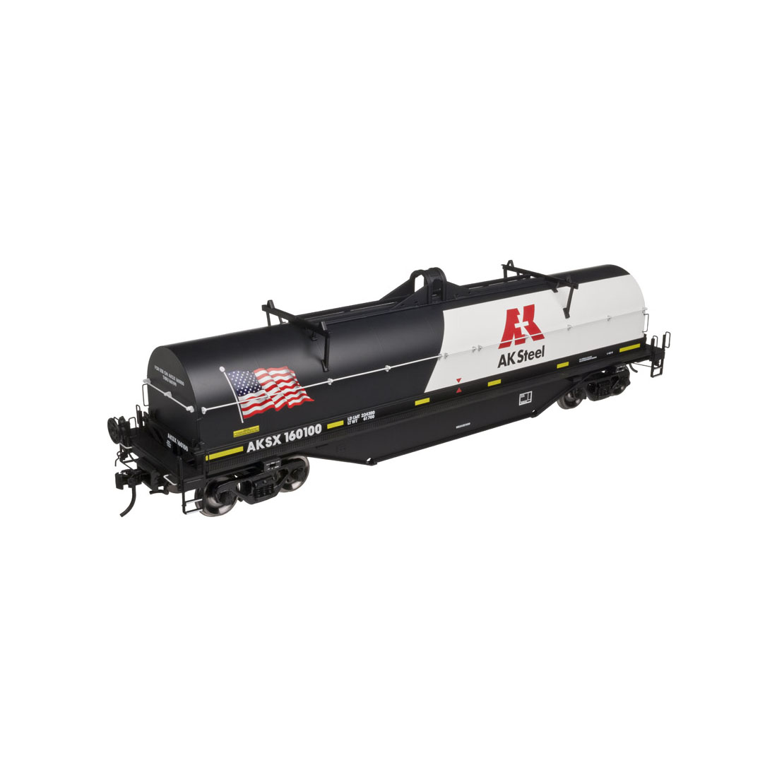 Atlas O Scale 2 Rail 42' Coil Steel Car AK Steel