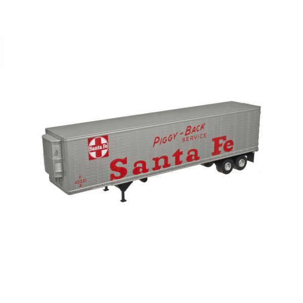 Atlas O Scale 45' Pines Trailer w/ Reefer Unit Santa Fe