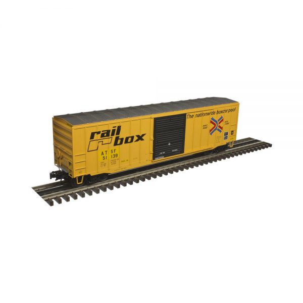 Atlas Trainman O Scale 2 Rail ACF 50' Boxcar Santa Fe ex Railbox
