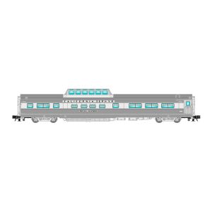 Atlas O Scale 2 Rail Dome Chair Car Denver & Rio Grande "California Zephyr, Silver Bronco #1105"