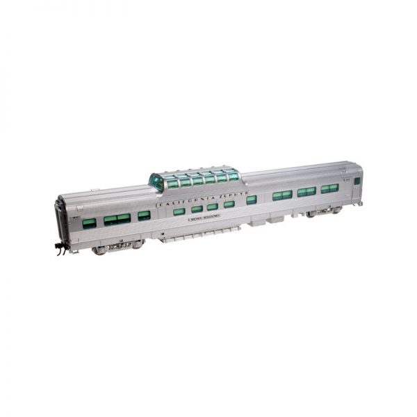 Atlas O Scale 2 Rail Dome Chair Car Denver & Rio Grande "California Zephyr, Silver Bronco #1105" - Image 2