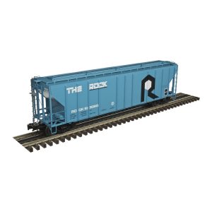 Atlas O Scale 2 Rail 4427 Covered Hopper Rock Island "The Rock"