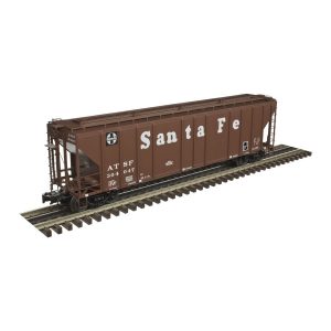 Atlas O Scale 3 Rail 4427 Covered Hopper Santa Fe