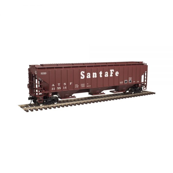Atlas Trainman O Scale 2 Rail PS4750 Covered Hopper Santa Fe