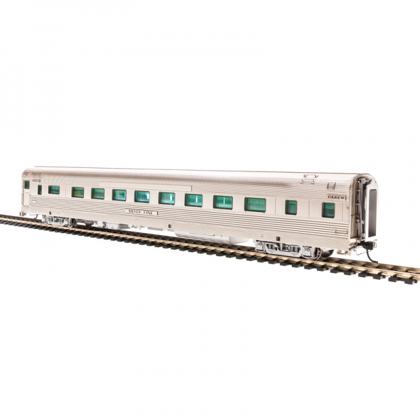 Broadway Limited HO Coach (ex-16 Section Sleeper) Denver & Rio Grande "Rio Grande Zephyr, Silver Pine" #1121