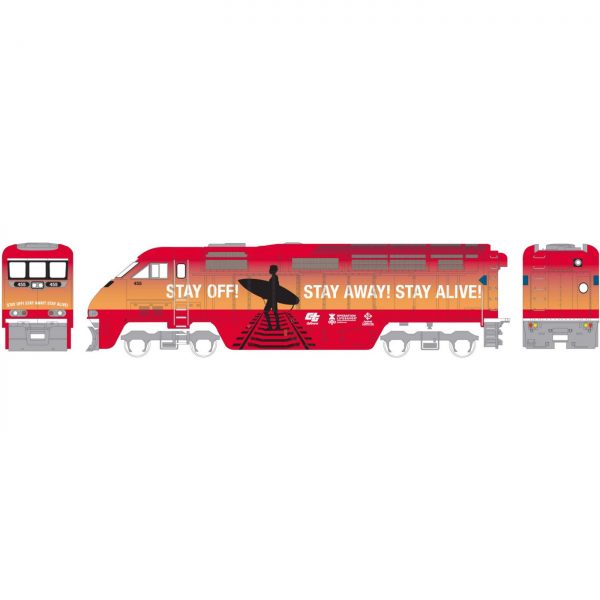 Athearn HO F59PHI Amtrak California Operation Life Saver #455 w/ DCC & Sound