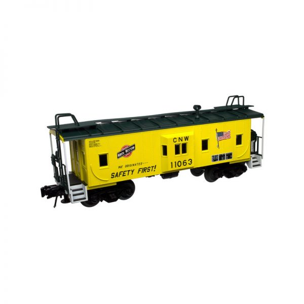 Atlas O Trainman 2 Rail Bay Window Caboose Chicago Northwestern
