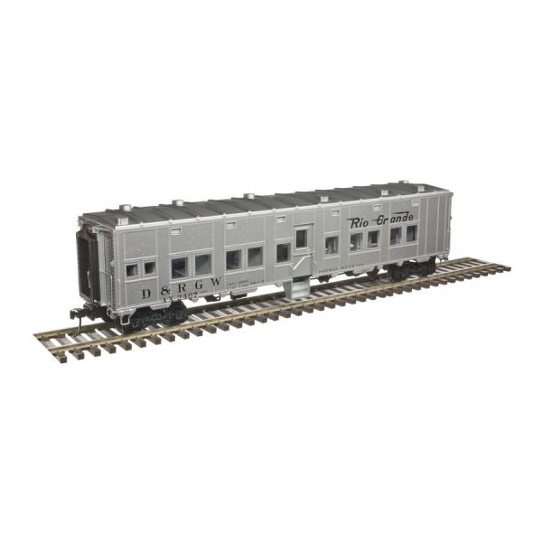 Atlas O Scale 2 Rail Express Box Car Denver & Rio Grande "Foreman Office Car AX-2410"