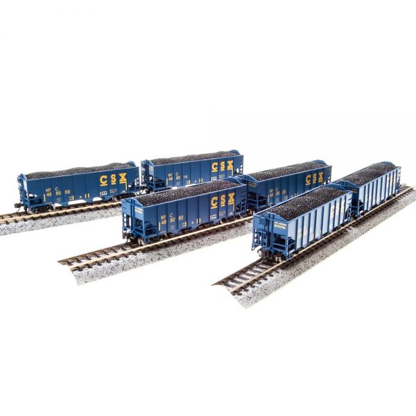 Broadway Limited N H2a 3 Bay Hopper CSX 6 Pack