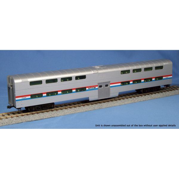 Kato HO Pullman Bi-Level 4 Window Coach Amtrak "Phase III"