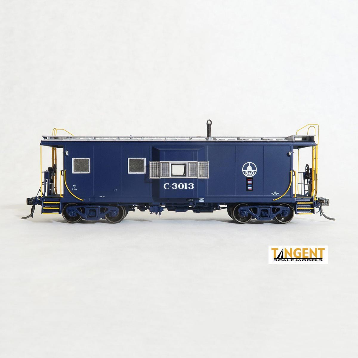 Tangent ho icc i 18 steel bay window caboose baltimore ohio