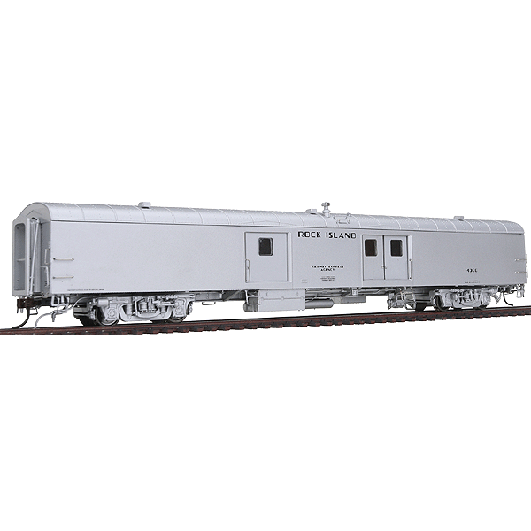 Rapido HO Smooth Side Baggage Car Rock Island "Silver" Spring Creek