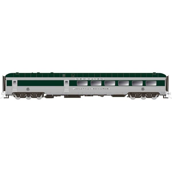 Rapido HO Stainless Steel Dining Car New Haven "Hunter Green with Skirts"