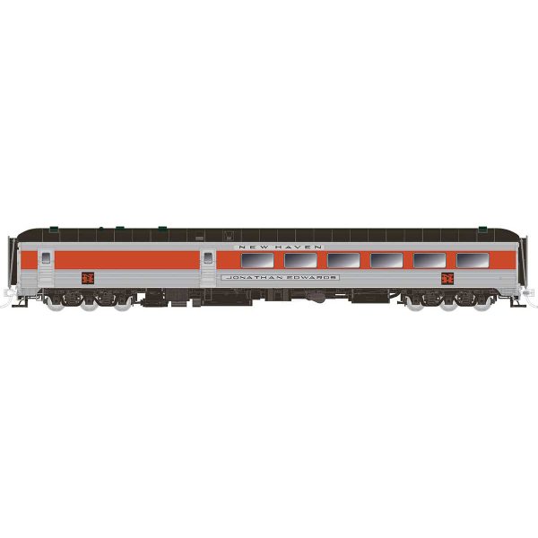 Rapido HO Stainless Steel Dining Car New Haven "McGinnis without Skirts"