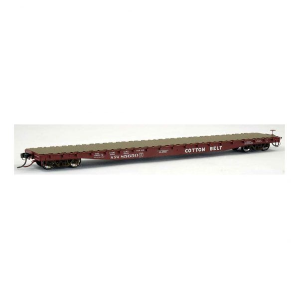 Wheels of Time HO Gunderson 62' Flat Car Cotton Belt