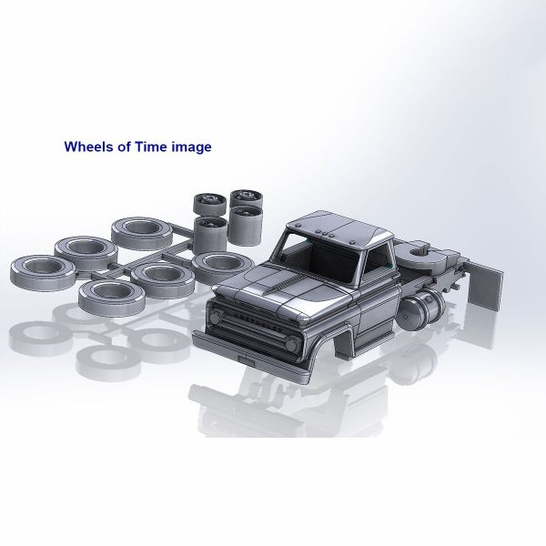Wheels of Time HO Semi Tractor Single Axle Kit