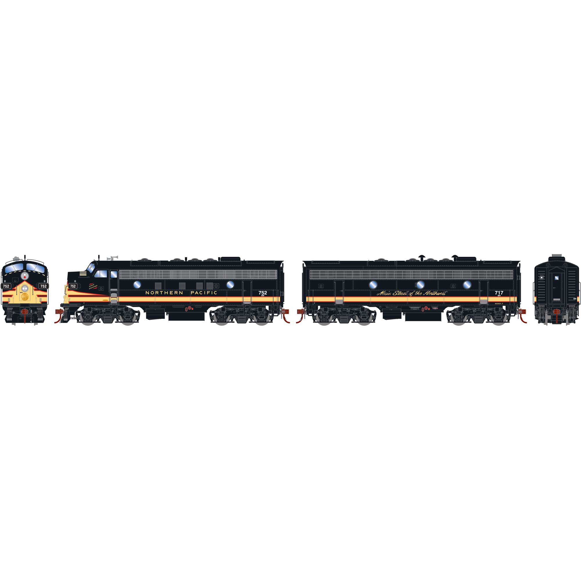 Athearn 鉄道模型　CHICAGO burlington f7a-f7b HO F7A/F7B Locomotives with DCC & Sound, C&S F7A- #701-A F7B