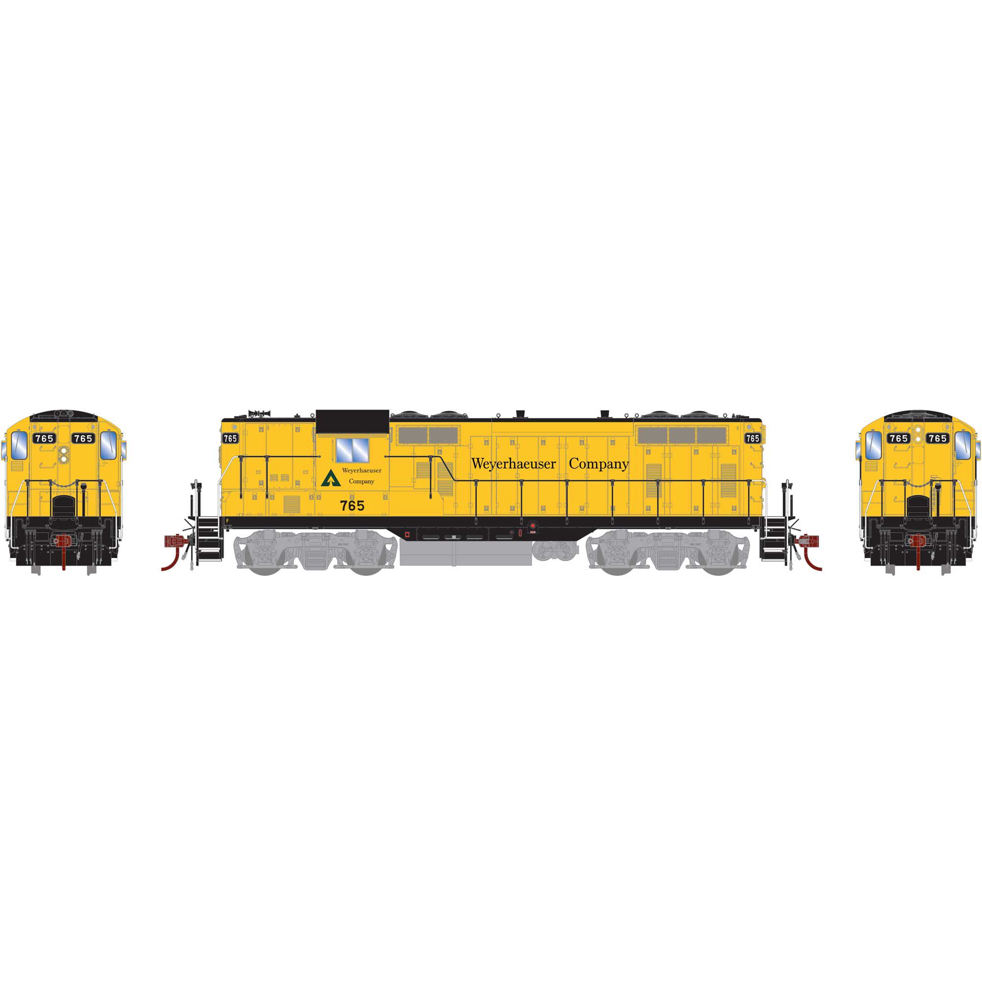 Athearn Genesis HO GP7 Weyerhaeuser w/ DCC & Sound - Spring