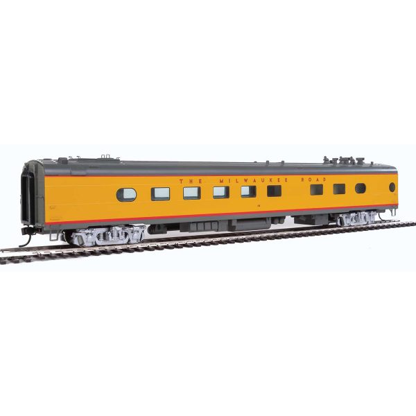 Walthers HO Proto Deluxe Edition Milwaukee Road "1956-71 Twin Cities Hiawatha Yellow & Gray" 9 Car Set - Image 6